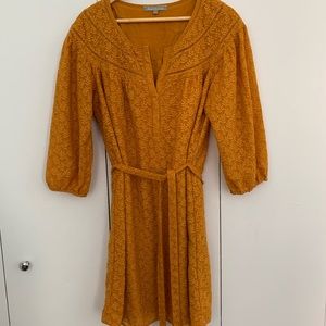 Beautiful ochre peasant dress